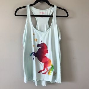 Rainbow Unicorn Racerback Tank